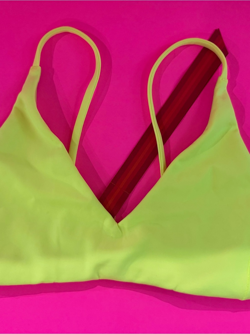 Left On Friday Neon Yellow Sunday Swim Top